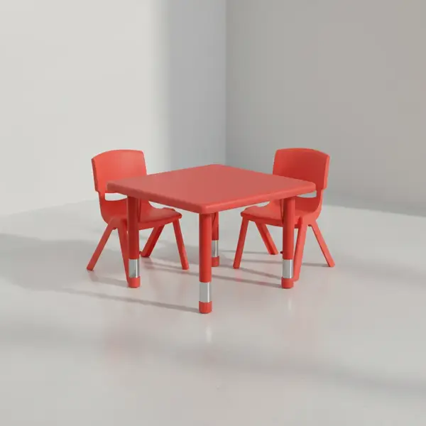 Flash Furniture YU-YCX-0023-2-SQR-TBL-RED-R-GG