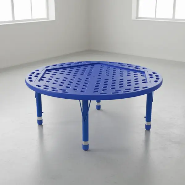 Flash Furniture YU-YCX-005-2-ROUND-TBL-BLUE-GG