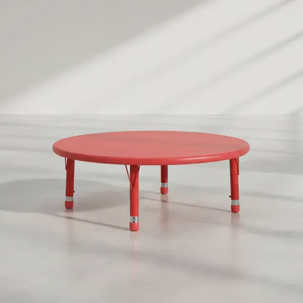 Flash Furniture YU-YCX-005-2-ROUND-TBL-RED-GG