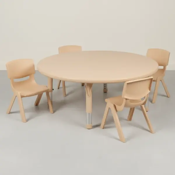 Flash Furniture YU-YCX-0053-2-ROUND-TBL-NAT-E-GG