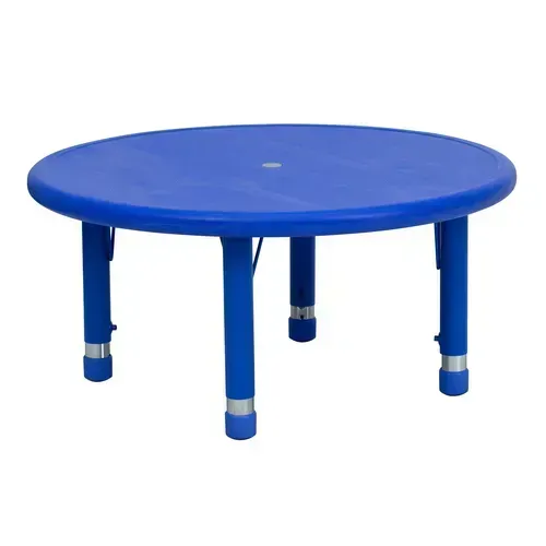 Flash Furniture YU-YCX-007-2-ROUND-TBL-BLUE-GG