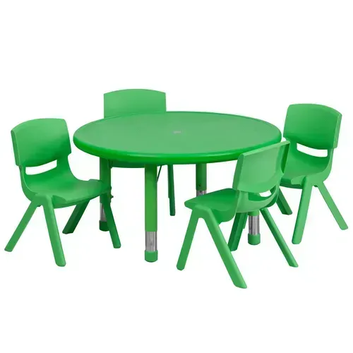 Flash Furniture YU-YCX-0073-2-ROUND-TBL-GREEN-E-GG