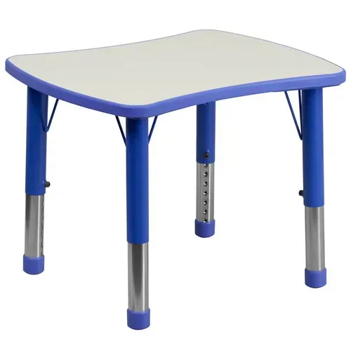 Flash Furniture YU-YCY-098-RECT-TBL-BLUE-GG