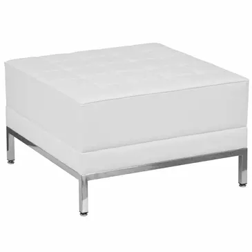 Flash Furniture ZB-IMAG-OTTOMAN-WH-GG