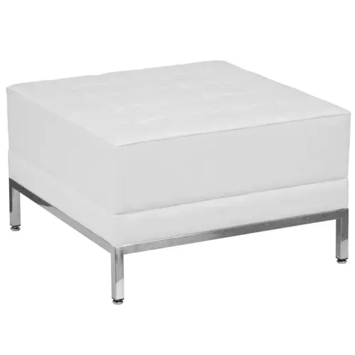 Flash Furniture ZB-IMAG-OTTOMAN-WH-GG