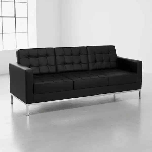 Flash Furniture ZB-LACEY-831-2-SOFA-BK-GG