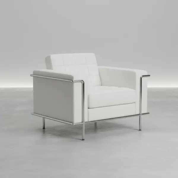 Flash Furniture ZB-LESLEY-8090-CHAIR-WH-GG