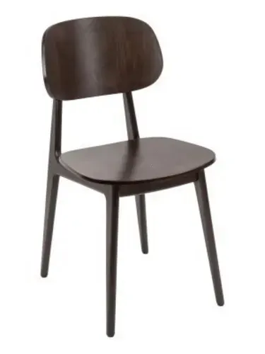 Florida Seating FLS-22S WALNUT- UPH SEAT-WOOD BACK GR1