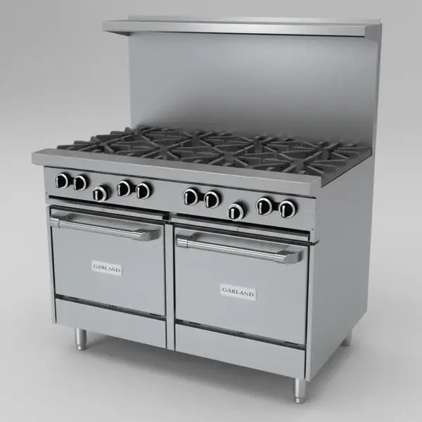 Garland US Range Garland/US Range G48-8LL Restaurant Gas Range with 8 Space Saver Ovens