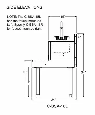 Glastender C-BSA-18L