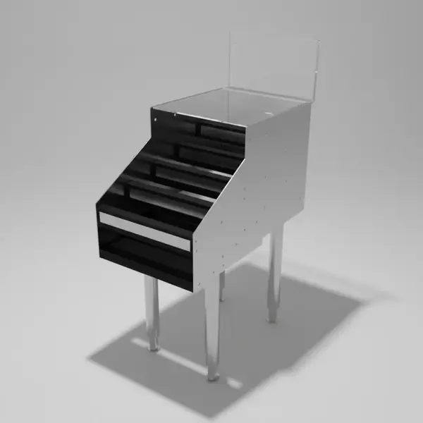 Glastender LDA-12D Underbar Liquor Bottle Display Unit