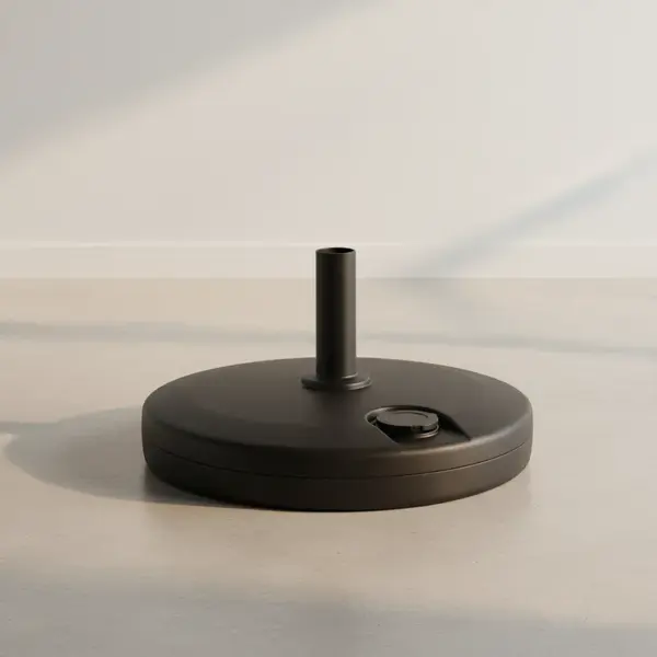 Grosfillex US602117 Umbrella Base - Durable Black Resin