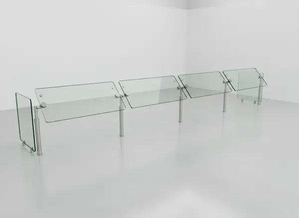 Hatco B950-132 Stationary Sneeze Guard - 4 Bays