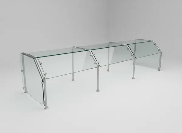 Hatco ES29-96 Sneeze Guard - Stationary Food Shield