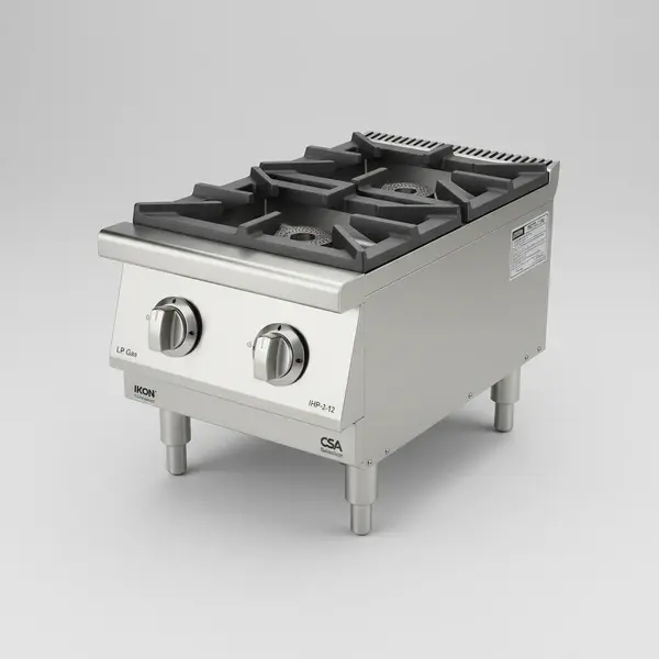 IKON IHP-2-12 LP Burner Countertop Gas Hotplate