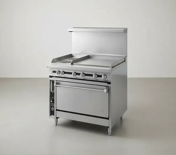 Jade Range JTRH-24IP-1HT-36C Commercial Range with Plancha and Convection Oven