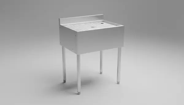 Krowne Metal 18-GS24 Underbar Drainboard - 240"W x 18.50"D