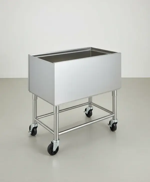 Krowne Metal MB-1830 Mobile Ice Bin with Stainless Steel Liner