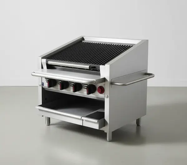 Magikitch'n 48" Gas Charbroiler with Lava Rocks - 150,000 BTU