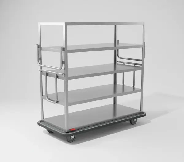 Metro MQ-512F Queen Mary Cart with 5 Flat Shelves