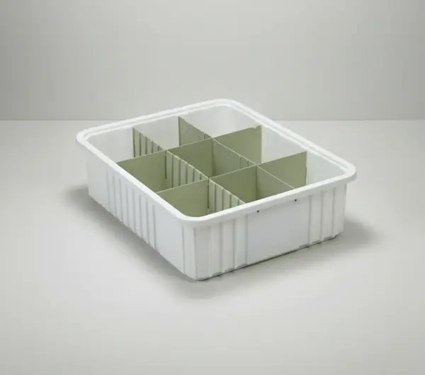 Metro MTB93060W Metro Tote Box - Stackable White Polypropylene