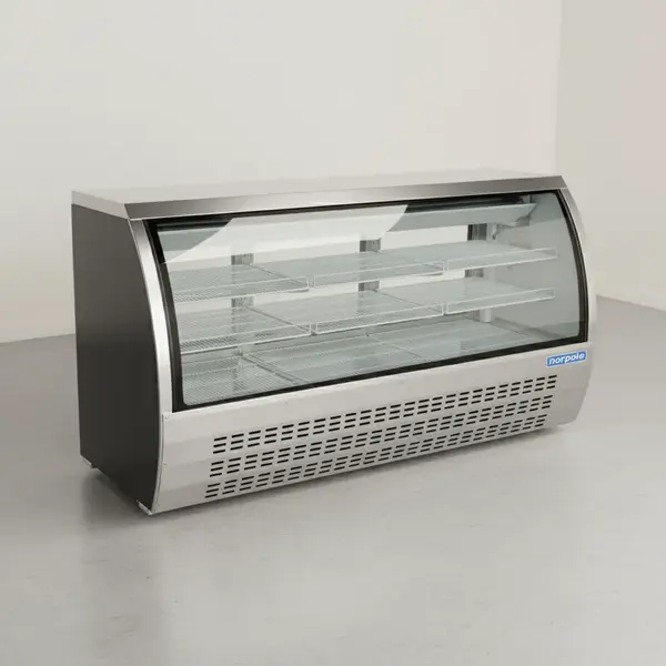 Norpole Inc. NPDC-82B Curved Glass Deli Display Case