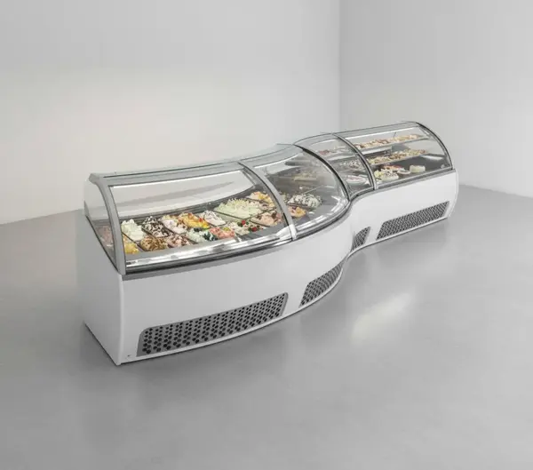 Oscartek CORA GC30 Cora 2 Curved Gelato/Ice Cream Showcase