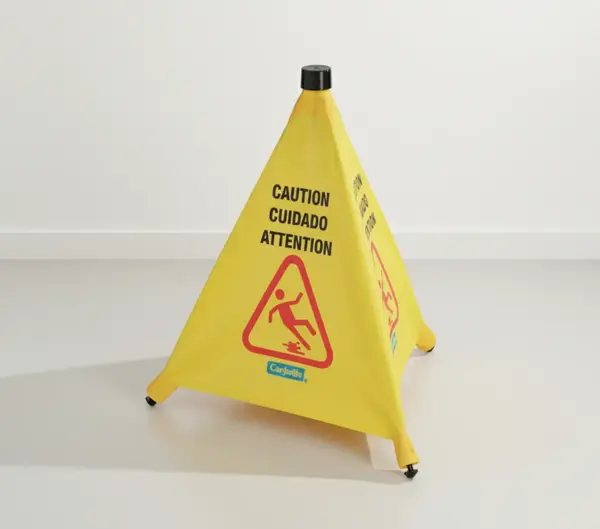 San Jamar 3694204 Carlisle Safety Pop-Up Cone Floor Sign