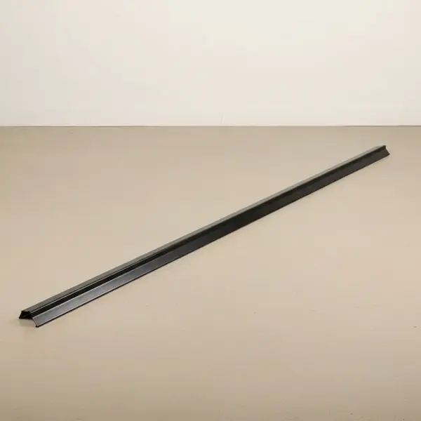 San Jamar 967503 Carlisle - Sneeze Guard Ridge Channel (6 ft, Aluminum, Black)