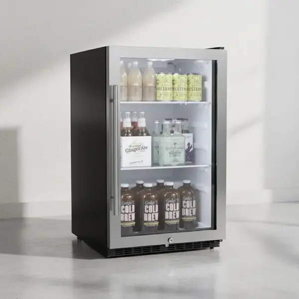 Summit Commercial SPR489OSADA 19" Swing Glass Door Merchandiser