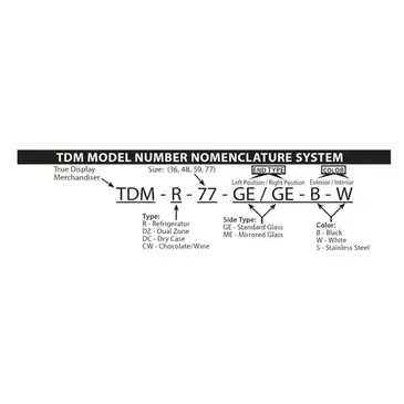 True TDM-R-48-GE/GE-B-W