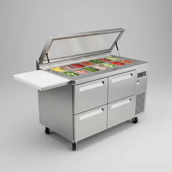 Turbo Air TST-48SD-18-D4-N-FL