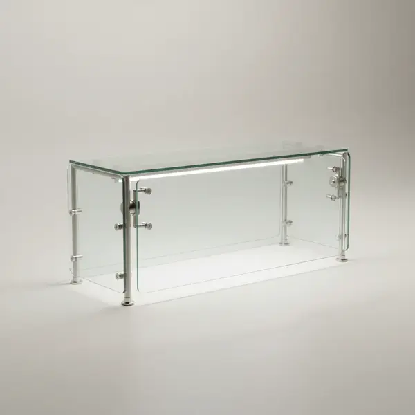 Vollrath FC-6BG-061C-LED 6-Series Velocity Cafeteria-Style Breath Guard