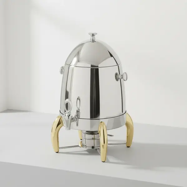 Winco 903A Virtuoso Coffee Urn - 3 Gallon with Gold Legs
