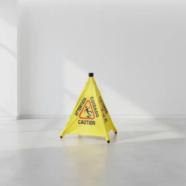 Winco CSF-4 Caution Sign with 3 Facets