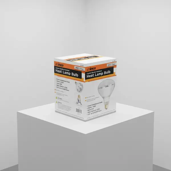 Winco EHL-BW Heat Lamp Bulb - 250 Watt Clear