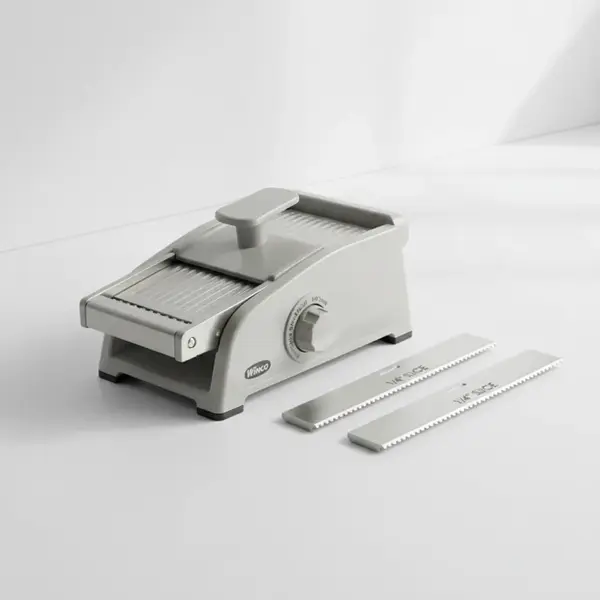 Winco MDL-4P Mandoline Slicer Set with 4 Blades