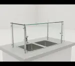 Advance Tabco GSGC-15-48 Sleek Food Shield - Cafeteria Style