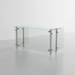 Advance Tabco STFC-18-120 Food Shield with Glass Top Shelf