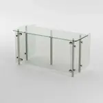 Advance Tabco STFC-18-144 Food Shield with Glass Top Shelf