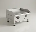 APW Wyott 360'' Countertop Gas Griddle with Thermostatic Controls