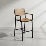 BFM Seating PH201BGRTK-BL Seaside Barstool