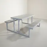 BFM Seating PH5927GRSG Seaside Picnic Table