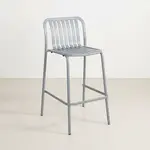 BFM PHKWBS-SG Key West Stacking Bar Stool - Vertical Slat Design