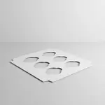 BOXIT CORPORATION 9.95x9.95x.87 Cupcake Insert for 6 Cup Regular - 100 Count