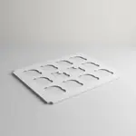 BOXIT CORPORATION Jumbo Cupcake Insert - 12 Cup - 100 Count