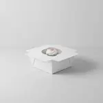 BOXIT CORPORATION 3-15/16" x 3-15/16" x 7/8" Cupcake Insert, 1 Cup Regular, White, 100/CS