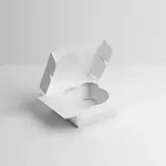 BOXIT CORPORATION Jumbo Cupcake Insert - 3-15/16 x 3-15/16 x 5/8, White, 100/CS