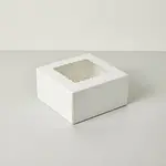 BOXIT CORPORATION 6X6X3 White Bakery Box with Window - 200 Count