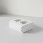 BOXIT CORPORATION 7.95X3.95X.87 Cupcake Insert, 2 Cup Regular - 100 Count